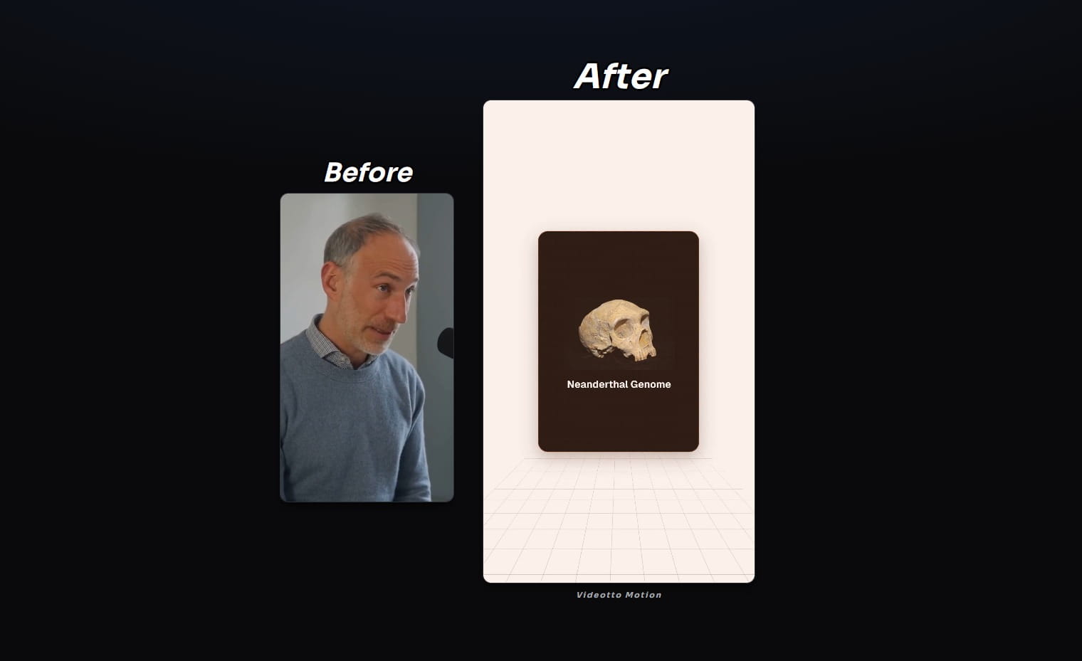 Biology Explainer, before and after Videotto Motion